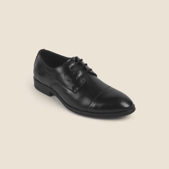 Men Black Formal Oxford
