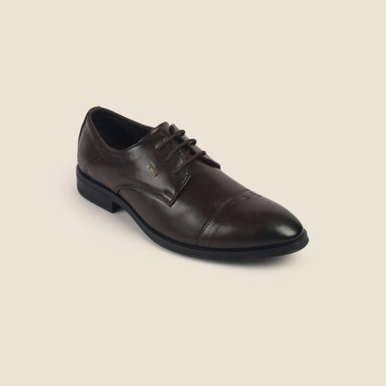 Men Brown Formal Oxford