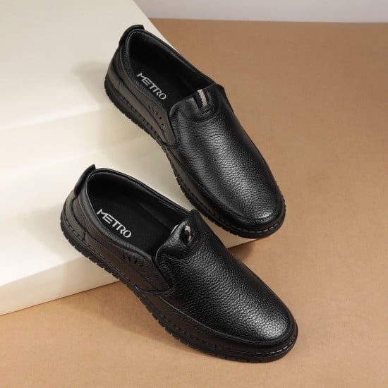 Men Black Formal Moccasin