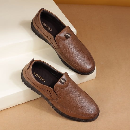 Men Tan Formal Moccasin