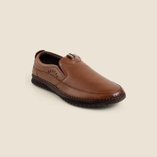Men Tan Formal Moccasin