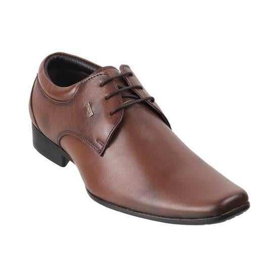 Men Tan Formal Lace Up