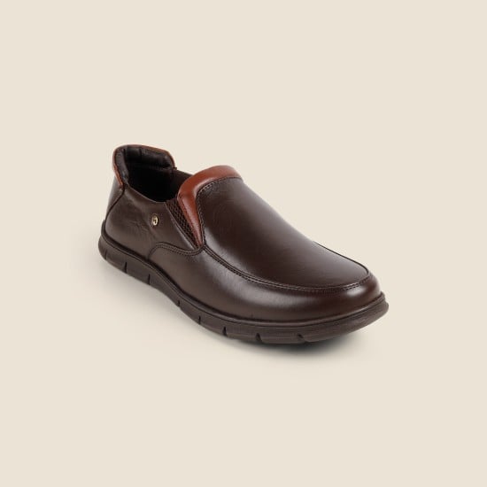 Men Brown Formal Moccasin