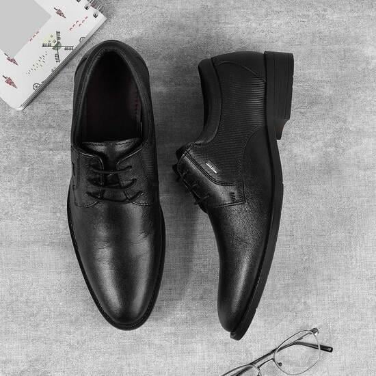 Men Black Formal Lace Up