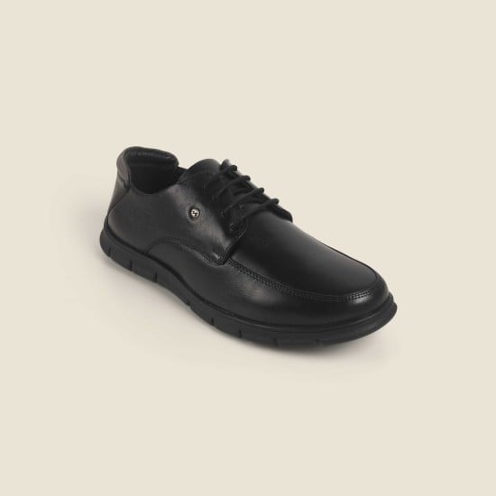 Men Black Formal Lace Up