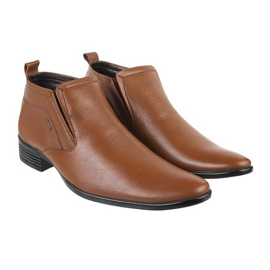 Men Tan Formal Boots