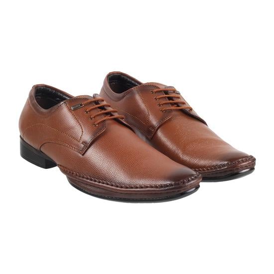 Men Tan Formal Lace Up