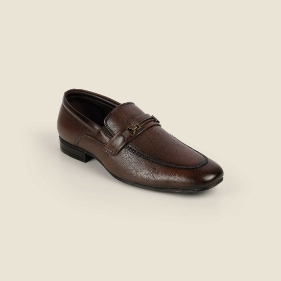 Men Brown Formal Moccasin