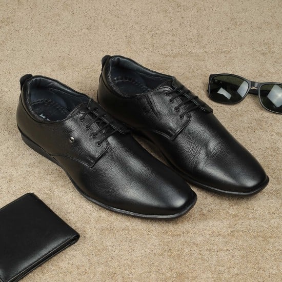 Men Black Formal Lace Up