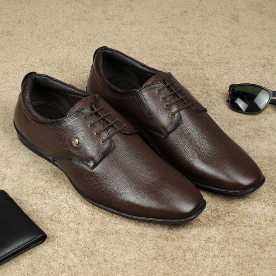 Men Brown Formal Lace Up