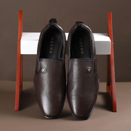 Men Brown Formal Moccasin