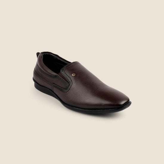 Men Brown Formal Moccasin
