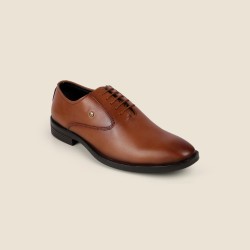 Men Tan Formal Lace Up