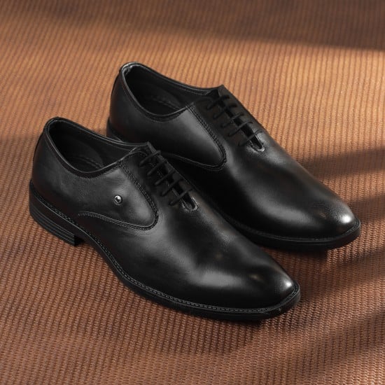 Men Black Formal Lace Up