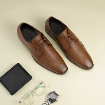 Metro Men Tan Formal Lace Up(SKU: 19-694-23-40)