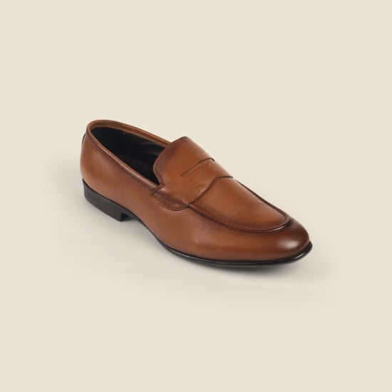 Men Tan Formal Moccasin