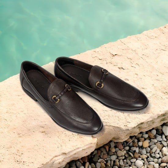 Men Brown Formal Moccasin