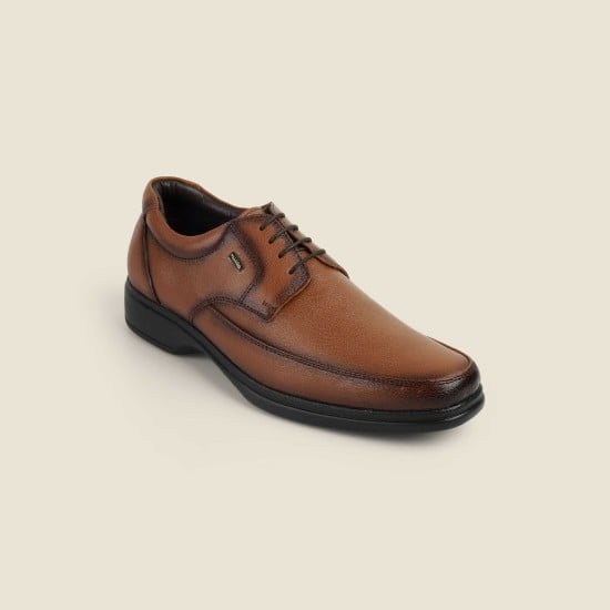 Men Tan Formal Lace Up