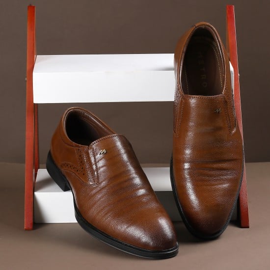 Men Tan Formal Moccasin
