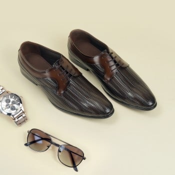 Metro Men Brown Formal Lace Up(SKU: 19-714-12-40)