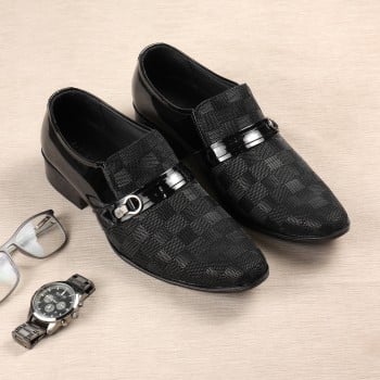 Metro Men Black Party Moccasin(SKU: 19-716-11-40)