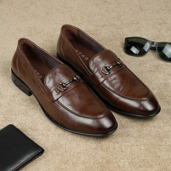 Men Brown Formal Moccasin