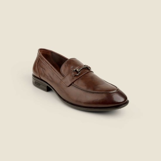 Men Brown Formal Moccasin