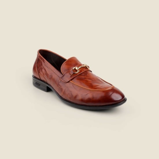 Men Tan Formal Moccasin