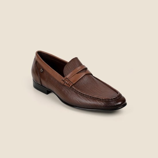 Men Tan Formal Moccasin