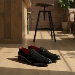 Men Black Formal Moccasin
