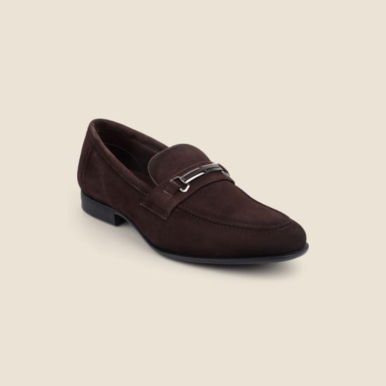 Men Brown Party Moccasin