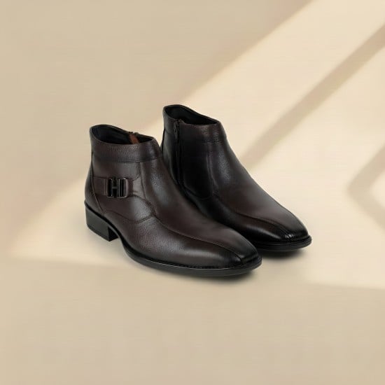 Men Brown Formal Boots