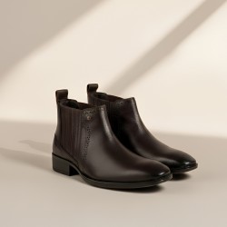 Men Wine Formal Boots