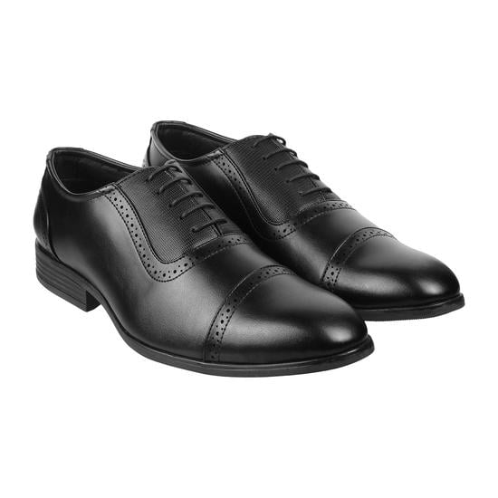 Men Black Formal Oxford