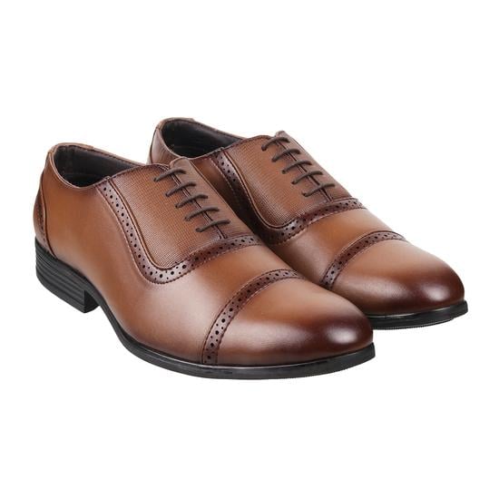 Men Tan Formal Oxford