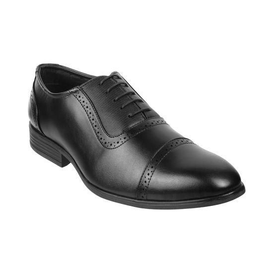 Men Black Formal Oxford