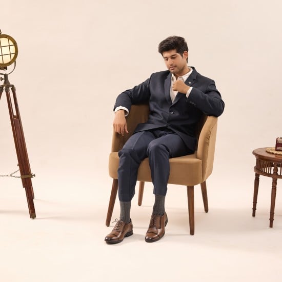 Men Tan Formal Oxford