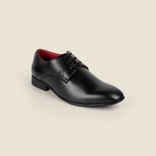 Men Black Formal Lace Up