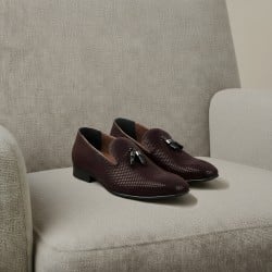 Men Brown Party Moccasin