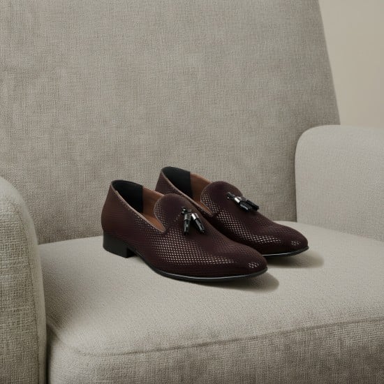 Men Brown Party Moccasin