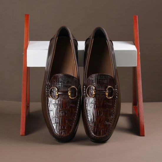 Men Brown Formal Moccasin