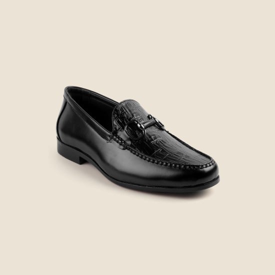 Men Black Formal Moccasin
