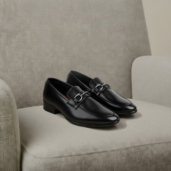 Men Black Formal Moccasin