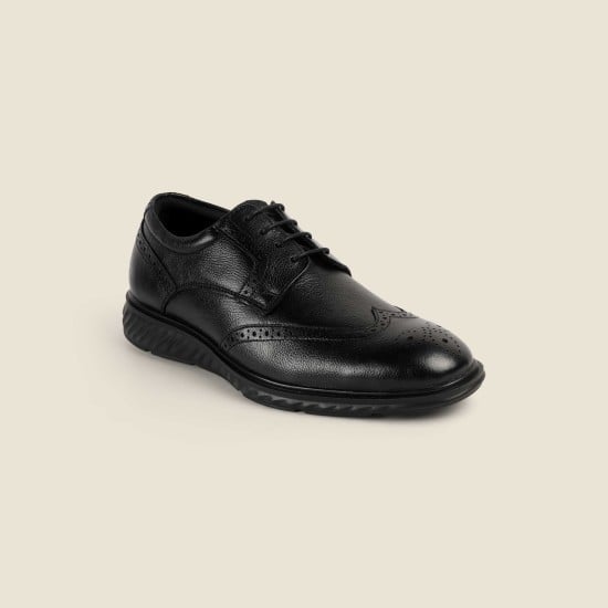 Men Black Formal Brogue