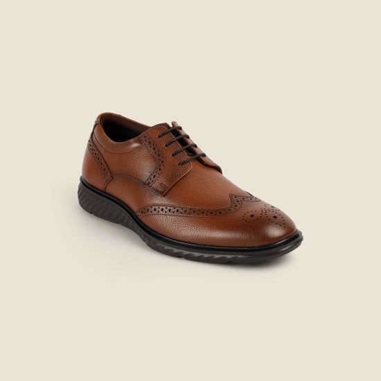 Men Tan Formal Brogue