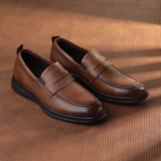 Men Tan Formal Moccasin