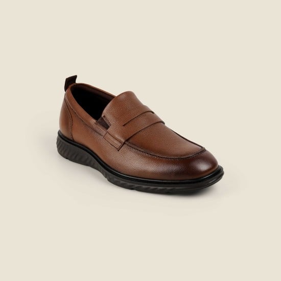 Men Tan Formal Moccasin