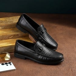 Men Black Formal Moccasin