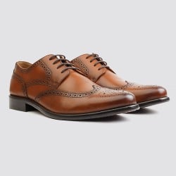 Men Tan Formal Brogue