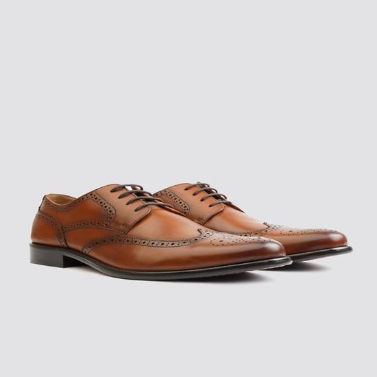 Men Tan Formal Brogue